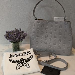 Authentic MCM leather tote